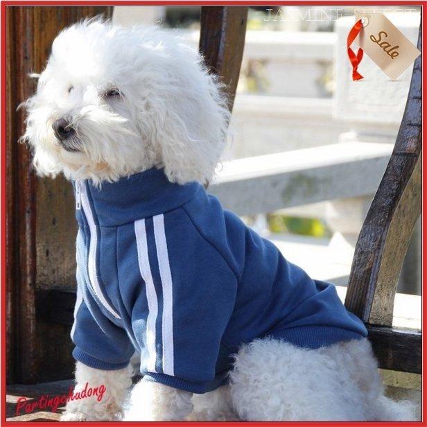 ジャージ ペット服 L-3XL 小型犬 中型犬 ペット用品 わんちゃん用 犬用品 ドッグウェア 袖あり ハイネック スポーティ